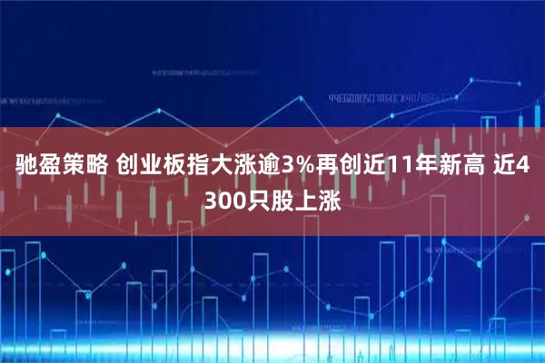 驰盈策略 创业板指大涨逾3%再创近11年新高 近4300只股上涨