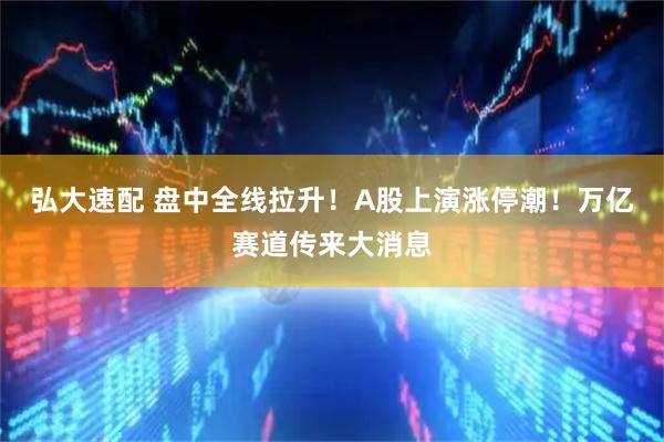 弘大速配 盘中全线拉升！A股上演涨停潮！万亿赛道传来大消息